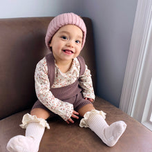 Load image into Gallery viewer, Baby Long Sleeve Floral Cotton Onesie