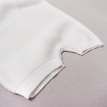 Load image into Gallery viewer, Baby cotton white knit jumper