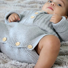 Load image into Gallery viewer, Baby Long-Sleeved Knit Sweater Romper