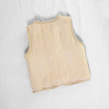 Load image into Gallery viewer, Back of baby beige padded vest
