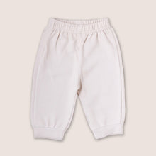 Load image into Gallery viewer, Baby cream pants with elasticized waist and banded leg opening