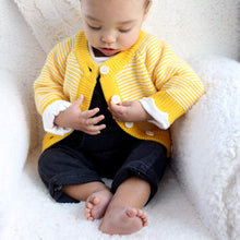 Load image into Gallery viewer, Baby Striped Button Cardigan