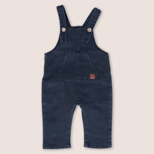 Load image into Gallery viewer, Baby denim blue overalls with one front pocket