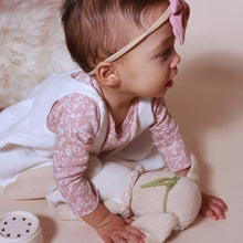 Load image into Gallery viewer, Baby Long Sleeve Floral Cotton Onesie