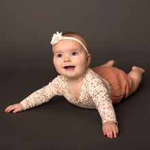 Load image into Gallery viewer, Baby Long Sleeve Floral Cotton Onesie