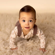 Load image into Gallery viewer, Baby Long Sleeve Floral Cotton Onesie