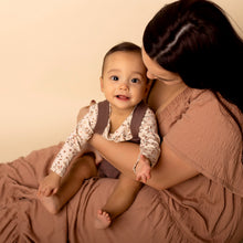 Load image into Gallery viewer, Baby Long Sleeve Floral Cotton Onesie