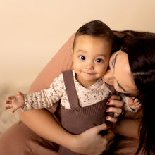 Load image into Gallery viewer, Baby Long Sleeve Floral Cotton Onesie