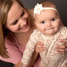 Load image into Gallery viewer, Baby Long Sleeve Floral Cotton Onesie
