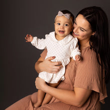 Load image into Gallery viewer, Baby Peter Pan Collar Polka Dot Long Sleeved Blouse