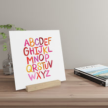 Load image into Gallery viewer, Alphabet Print | Gallery Board with Stand