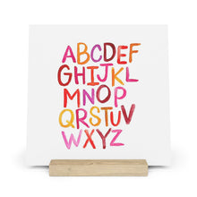 Load image into Gallery viewer, Alphabet Print | Gallery Board with Stand