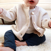 Load image into Gallery viewer, Baby Striped Button Cardigan
