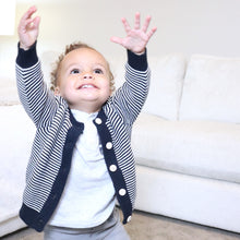 Load image into Gallery viewer, Baby Striped Button Cardigan