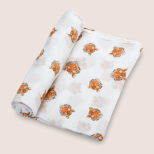 Load image into Gallery viewer, Bengal Tiger Muslin Swaddle Blanket
