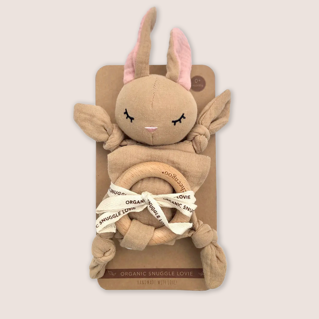 Organic Snuggle Lovie Blanket | Bunny