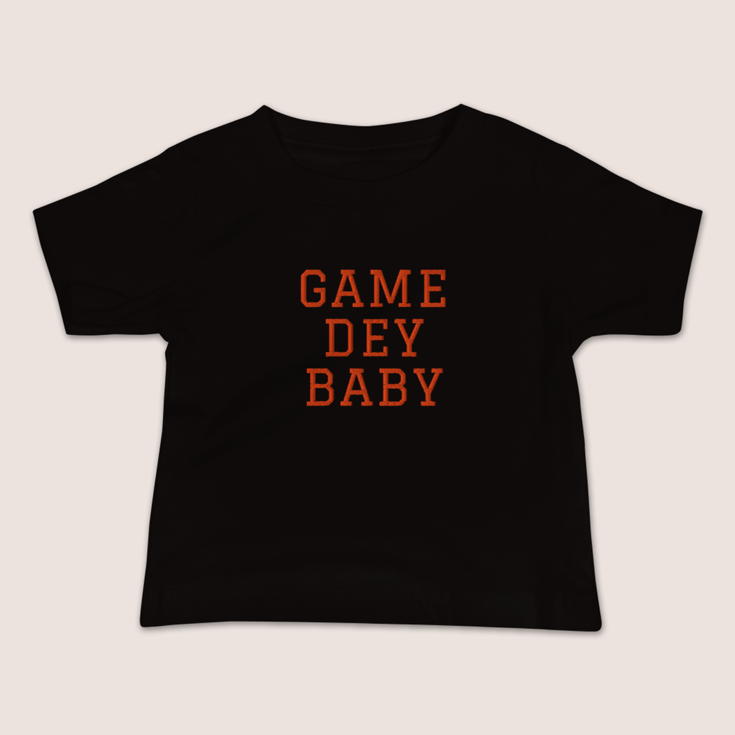 Embroidered GAME DEY BABY | Baby Short Sleeve Tee