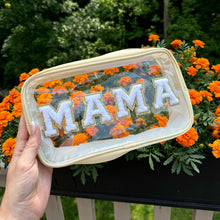 Load image into Gallery viewer, MAMA | chenille letter clear pouch
