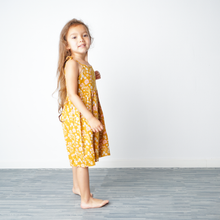 Load image into Gallery viewer, Mustard Floral Baby Bamboo Sundress
