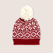 Load image into Gallery viewer, Red Snowflake Hat | Baby &amp; Toddler

