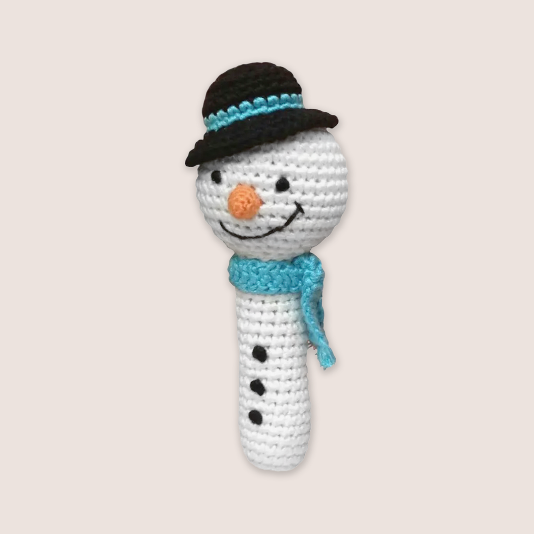 Snowman Stick Rattle
