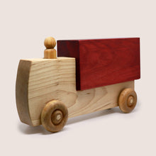 Load image into Gallery viewer, Montessori Wooden Toy Truck with Removable Cargo and Person
