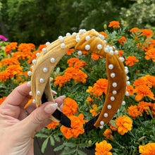 Load image into Gallery viewer, Velvet Pearl headband
