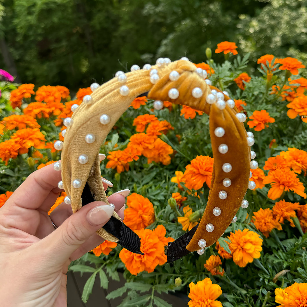 Velvet Pearl headband