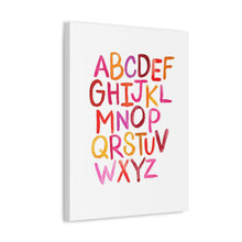 Load image into Gallery viewer, Alphabet Print | Satin Canvas, Stretched
