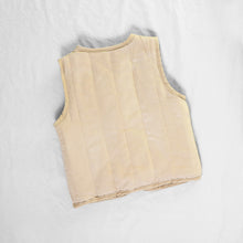 Load image into Gallery viewer, Back of baby beige padded vest 
