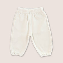 Load image into Gallery viewer, Baby cream waffle pants with elasticized leg openings
