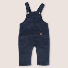 Load image into Gallery viewer, Baby denim blue overalls with one front pocket
