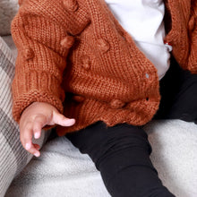 Load image into Gallery viewer, Baby Oversized Pom Pom Button Cardigan
