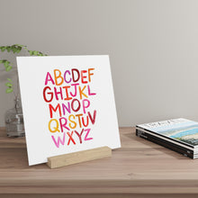Load image into Gallery viewer, Alphabet Print | Gallery Board with Stand

